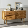 thumbnail image 2 of Tessa 58" Solid Wood 2-Drawer Prism Sideboard in Caramel, 2 of 14