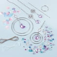 thumbnail image 3 of Make It Real: DIY Crystal Suncatcher - Silver, Purple & Soft Hues, Craft Your Own Beautiful Suncatcher, 139 Pieces Included, All-In-1 DIY Kit, Bedroom Décor, Tweens & Girls, Kids Ages 8+, 3 of 8