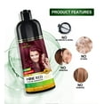 thumbnail image 4 of (3 pack) Herbishh Wine Red Color Shampoo for Gray Hair, Permanent, Men & Women (500 ml), 4 of 10