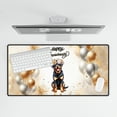 thumbnail image 4 of Happy Anniversary Rottweiler Celebrates Wedding Love Family Party Desk Mat Full Keyboard Mouse Pad Rottie Dog Lover Gifts Idea Large Mousepad - 01015, 4 of 5