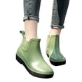 thumbnail image 4 of Caywon Womens Waterproof Non-Slip Short Ankle Rain Boots, Solid Color Thick Sole Outdoor Footwear for Rainy Days, Botas de Lluvia Cortas Para Mujer, 4 of 9