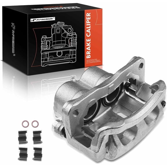 A-Premium Brake Caliper Assembly with Bracket Compatible with Mazda CX-7 2007-2012 Front Driver Side