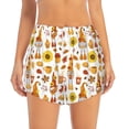 thumbnail image 2 of KLL Autumn Harvest Gnomes Pattern Shorts Women,Athletic Shorts High Waisted Running Shorts Pocket Sporty Short Gym Elastic Workout Shorts-Large, 2 of 7