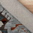 thumbnail image 3 of Ox Bay Talia 6' Octagon Terracotta/Gray Bordered Geometric Wool Indoor Area Rug, 3 of 7