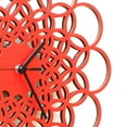 thumbnail image 5 of Ardeola - Rings Red - 23.5 in Classic Traditional Simple Wall Clock, 5 of 9