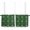 Dark Green, variant on Green Red Christmas Tree Tier Curtains 36 Inch Length for Small Windows, Farmhouse Curtains & Drapes, Xmas Snowflake Rod Pocket Window Curtains for Living Room/Bedroom, 27.5" x 36", 2 Panels