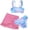 Z8 Blue, variant on REDARER Girls Swimsuits Tropical Print Bathing Suit with Cover Up Skirts 3 Piece Girl Swimwear ,Girls Swimsuit,7-8 Years