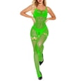 thumbnail image 6 of Womens Fashion Womens Fishnet Bodystocking Plus Size Crotchless Bodysuit Sexy Tights Soft Nightwear Lingerie, 6 of 6