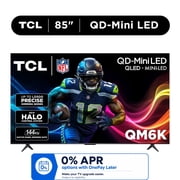 TCL 85" Class QM6K Series QD-Mini LED QLED 4K UHD HDR Smart Google TV (NEW 2025) - 144Hz, Dolby Atmos Onkyo Audio, Halo Control System - 85QM6K