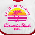 thumbnail image 4 of Inktastic Summer Enjoy the Sunshine Clearwater Beach Florida in Pink Boys or Girls Baby Bib, 4 of 4