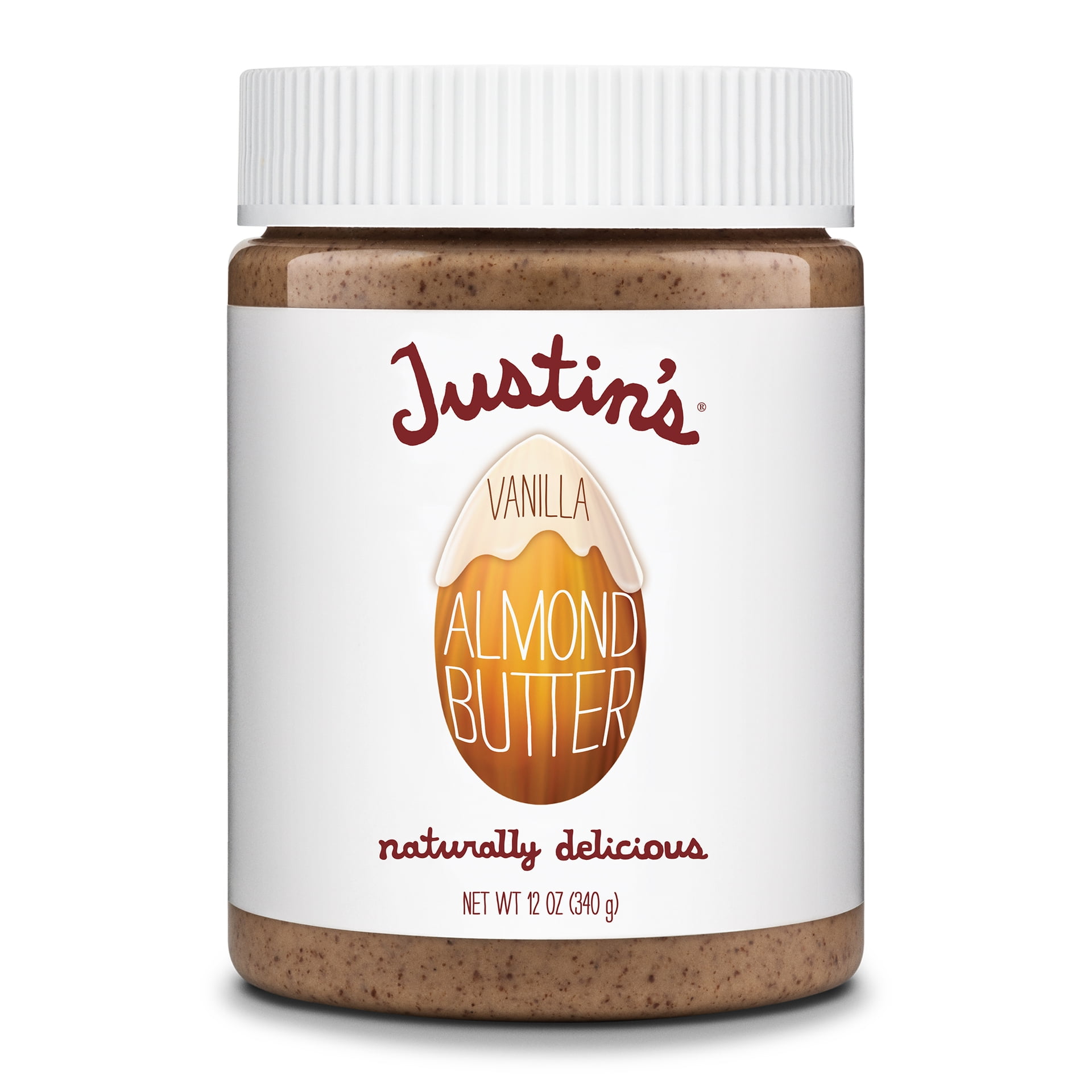 JUSTIN'S No Stir, Gluten-Free Vanilla Almond Butter, 12 oz Jar