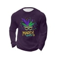 thumbnail image 5 of Mens Casual Camisetas Carnaval Impreso Suelto Elástico de Manga Larga Cuello Redondo Suéter, Gimnasio Hogar Desgaste Superior, 5 of 5