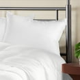 thumbnail image 4 of BNM Striped Down Alternative Pillow Set, Soft Microfiber Shell, Medium Weight For Comfortable Sleep, Neck, Side, Back Support, Comfort All Sleepers, Pillow Filling, Set of 2, Standard Size, 4 of 4