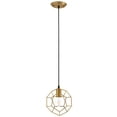 thumbnail image 1 of Colgante geométrico Light Fixture Modway Piqué en oro rosa, 22 x 22 x 191 cm, 1 of 4