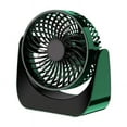thumbnail image 1 of Ventilador de escritorio pequeño, ventiladores portátiles con flujo de aire fuerte de 3 velocidades, funcionamiento silencioso y rotación, ventilador de mesa personal para el hogar, la ofici, 1 of 5