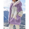 thumbnail image 1 of REDHOTYPE New Fashion All-Match Warm Jacket Plush Patch Zipper Pocket Hooded Loose Jacket Women, 1 of 2