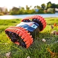 thumbnail image 3 of New RC Amphibious Stunt Car Toy Water and Land 2in1 2.4G 4WD RC Vehicle Toys with Replaceable Tires Double Sided 360 Flip Summer Car Boat for Kids 6+, Orange, 3 of 13