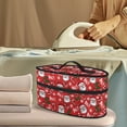 thumbnail image 2 of HELLHERO Steamer Oganizer Santa Claus Candy Cane Pattern Portable Travel Iron Organizer for Hair Tools, Bag Only, 2 of 6