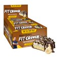 thumbnail image 1 of Barras de proteína del tamaño de un refrigerio FITCRUNCH, barra horneada de 6 capas, 4 g de azúcar, núcleo de pastel suave y sin gluten (9 barras, plátano y chocolate), 1 of 5