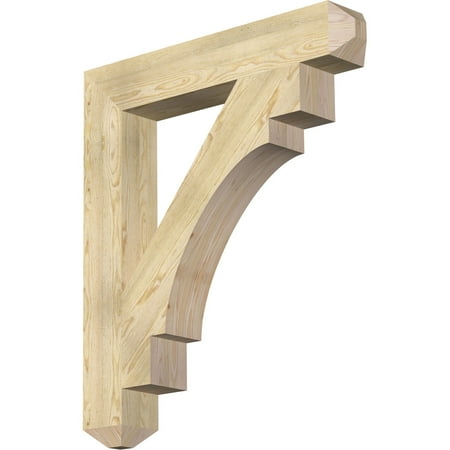 

Ekena Millwork 6 W x 38 D x 44 H Merced Craftsman Rough Sawn Bracket Douglas Fir