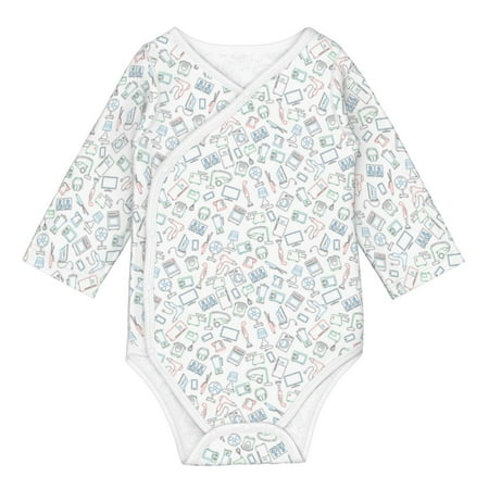 

Matuu Household Appliances for Baby Long-Sleeve Bodysuit Soft Cotton Comfortable and Breathable Perfect for Newborns and Infants