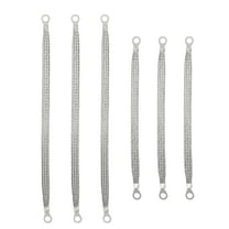 Unique Bargains Car Automotive Braided Ground Straps Universal Copper 6pcs Silver Tone
