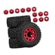 thumbnail image 1 of 4 ruedas y neumáticos para camión RC 1/10, piezas de coche RC, durabilidad, resistentes, repuestos profesionales, accesorios de repuesto para Rojo, 1 of 8