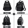 thumbnail image 5 of Sunyuer PU Leather Stylish Travel Backpack - Lightweight and Multi Pockets Sports Yoga Bag for Commuting, 5 of 7