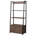 thumbnail image 4 of Coaster Transitional 29.5" Wood Bookcase with 2-Door in Walnut, 4 of 6
