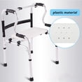 thumbnail image 3 of Asiento de apoyo para andador plegable con asiento acoplable, capacidad máxima de 113 kg, 51 cm de largo x 20 cm de ancho (A), 3 of 5