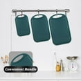 thumbnail image 4 of Bestdin Cutting Boards Set, 3 Pieces BPA Free Chopping Board, Plastic Cutting Board with Easy Grip Handle, Non-porous Meat Cutting Board, Dishwasher Safe, Green, 4 of 6