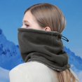 thumbnail image 3 of Polyester Protection Faciale Cyclisme Chauffe-Nuque Coupe-Vent Hiver Extérieur Moto 3-en-1 Multifonction Peluche Chapeau Protection Faciale Cyclisme, 3 of 8