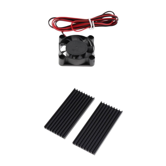 Pitycbo Quiet Computer Case CPU Cooler Fan & Cooling Pad Heat Sink DC 24V 2.4W for