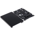 thumbnail image 1 of Ssd A 2.5 "3.0 Tarjeta de Adaptador Enclosure Hdd Estuche Accesorios Herramientas Color Negro Hugo MSATA TO SATA Adapter Case, 1 of 9