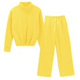 thumbnail image 4 of NMMUED Sweatsuits Women 2 Piece Outfit Sweatset for Women Womens Workout Sets Fall Outfits Tracksuit for Women, Yellow S, 4 of 4