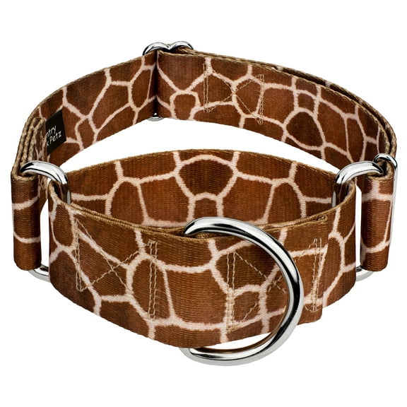 Country Brook Petz® 1 1/2 inch Giraffe Martingale Dog Collar, Extra Large