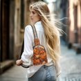 thumbnail image 5 of FORMRS Womens Crossbody Sling Bag Travel Daypack Shoulder Chest Backpack, Fall Pattern, 5 of 7