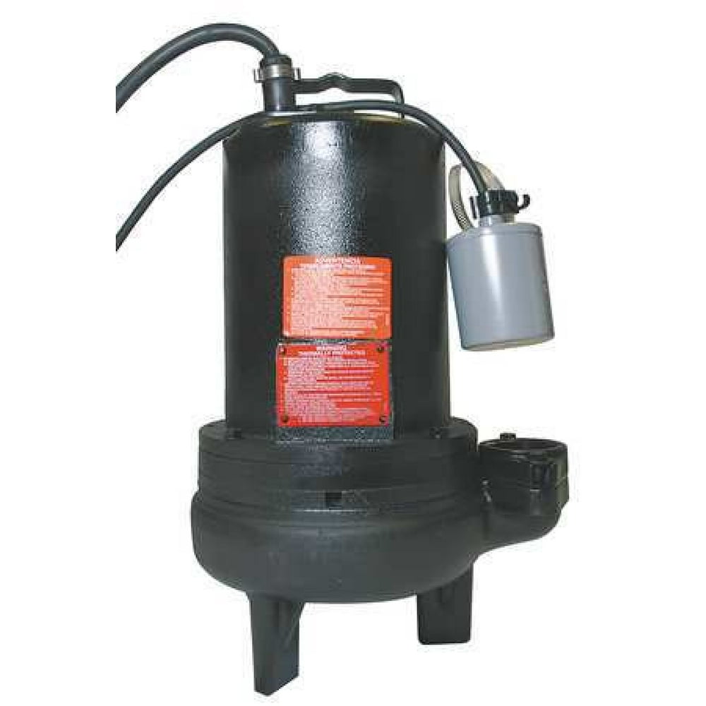 DAYTON 4HU86 11/2 HP 2" Auto Submersible Sewage Pump 230V Tether