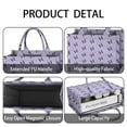 thumbnail image 4 of Large Capacity Tote Bag,Purple Boston Terrier Puppy Handbag Fashion Luxury Tote Bag,15.7"x13"x 5.1" Inches,Laptop Compatible, 4 of 6