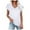 White, variant on Dyfzdhu T Shirts for Women Short Sleeve V Neck Solid Color Tshirt Slim Basic Tee Summer Tunic Tops Black