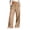 Brown -CZ34, variant on Nestiefly Wide Leg Linen Pants Womens Summer Loose Beach Pants for Women Vacation Lightweight Straight Leg Trousers with Pockets 2026 Black L