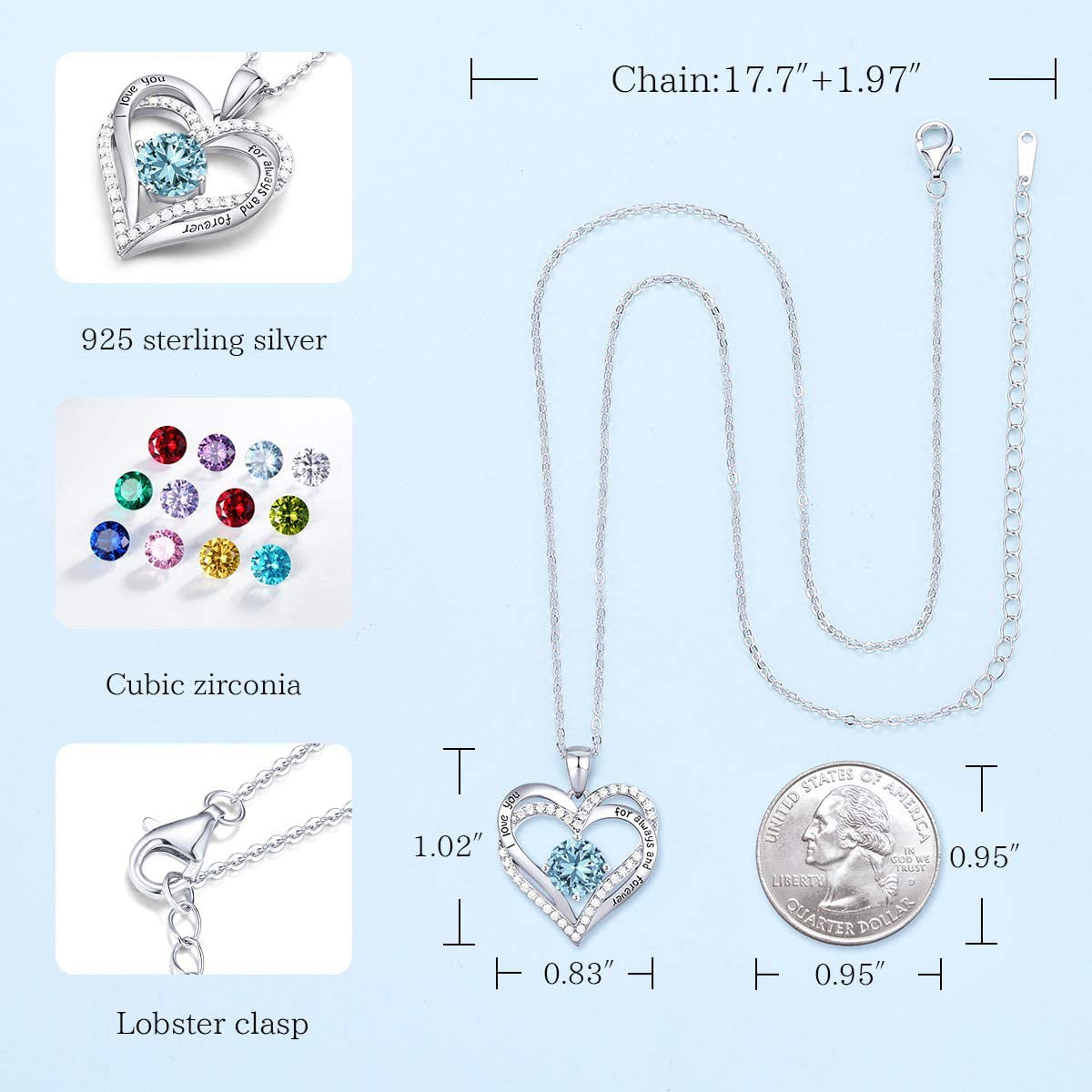 Details about   Multi Gemstone 925 Sterling Silver Chain Pendant For Women Anniversary Gift 152