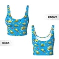 thumbnail image 5 of Lsque Cute Car Cartoon Printed Women'S Sports Bra, Compression, Moisture Wicking, High-Impact Sports Bra For Women,Supportive sports bra-XX-Large, 5 of 9