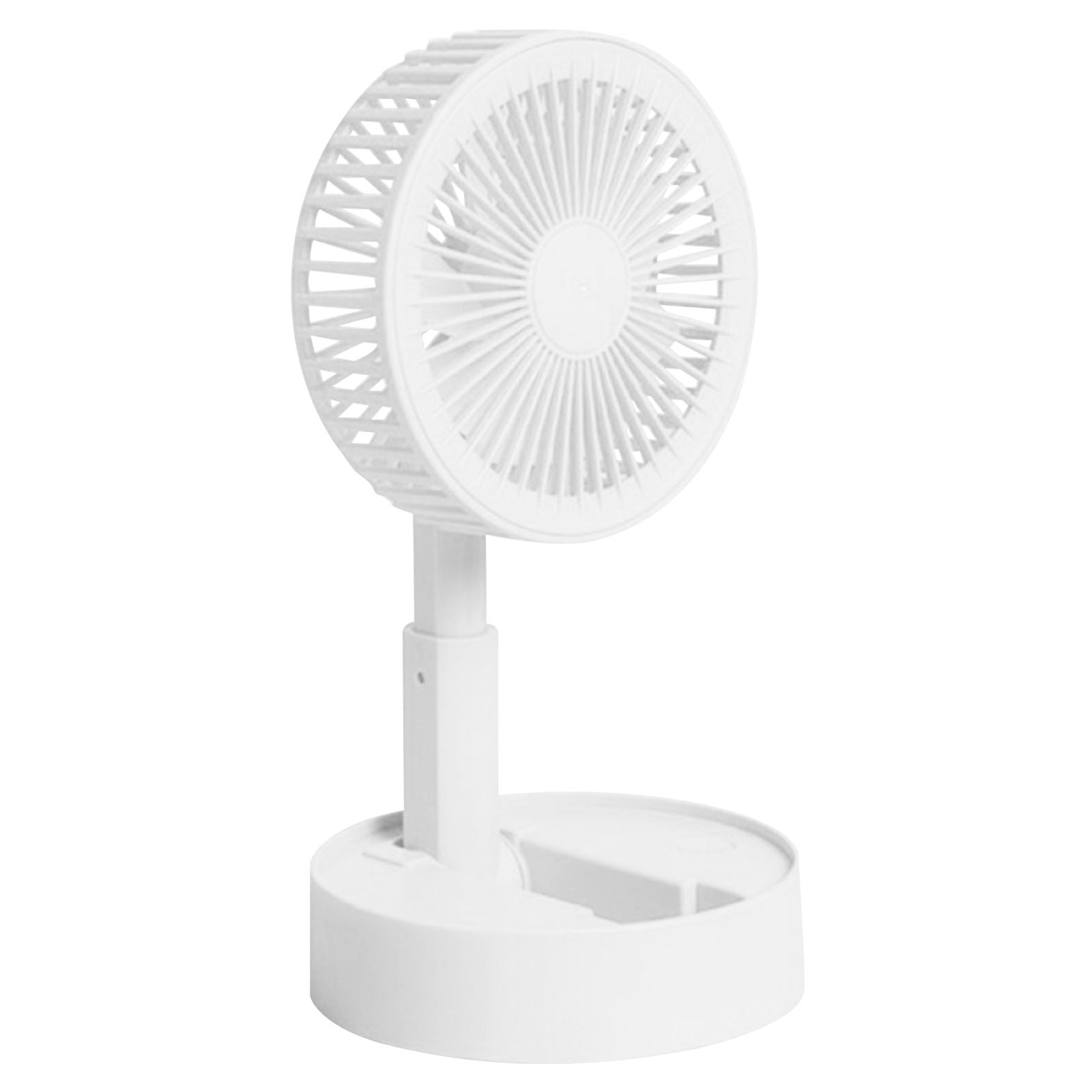 Raneu Portable Folding Telescopic Small Electric Fan Household Three Gear USB Mini Fan