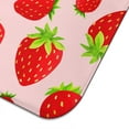 thumbnail image 5 of 2pcs Sweet Strawberry Fruit Kitchen Mat, Pink & Red Colored Berry Pattern, Heat Resistant & Quick Dry Microfiber Pad, Reusable & Durable, 5 of 6