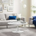 thumbnail image 2 of Modway Lippa 36" Round Wood Coffee Table in White, 2 of 8