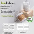 thumbnail image 2 of Dispensador acrílico Qtip Holder AOZITA, paquete de 3 unidades, 300 ml, transparente, 2 of 9