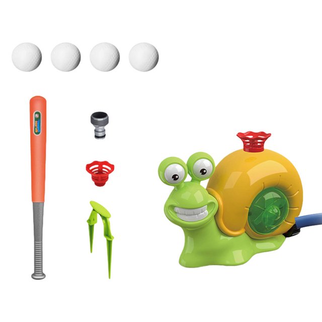 Aspersor de agua de caracol de dibujos animados, juguete de béisbol, juego de agua de verano, juguetes de Agua pulverizada
