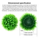 thumbnail image 3 of Planta artificial Bola de Césped 13cm Naiovety Decoración, 3 of 6