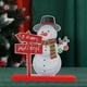 thumbnail image 4 of Decoración de mesa navideña, letrero de madera, centro de mesa, adorno navideño para escritorio, oficina, suministros para fiestas, decoración del Muñeco de nieve BLESIY Letrero de mesa, 4 of 8